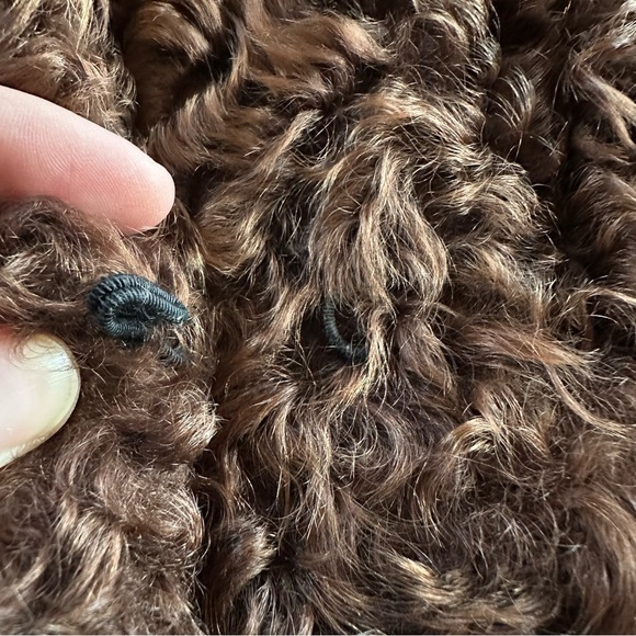 incredible vintage authentic Persian lamb chocolate brown fur swinger coat M-/L - Picture 6 of 12